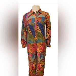 Anthropologie Farm Rio Leopards Jungle Jumpsuit